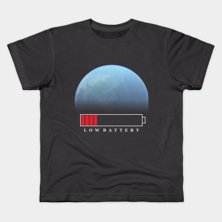 Our Earth in Low Battery Kids T-Shirt